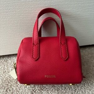 Fossil NWT Syndey Micro Satch Red